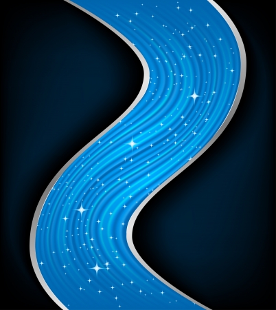 Abstract Christmas blue background  Vector illustrationのイラスト素材