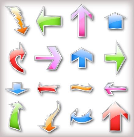 Set colorful arrows  Vectorのイラスト素材