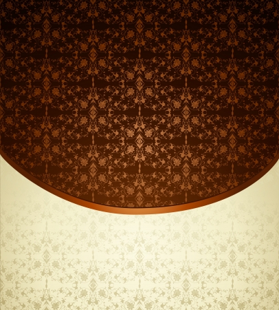 Vintage brown ornament  Vector illustrationのイラスト素材