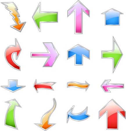 Set colorful arrows  Vectorのイラスト素材