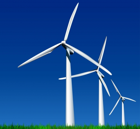 Wind Generators のイラスト素材