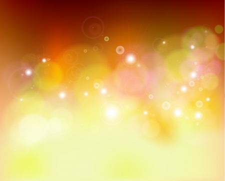 Golden festive lights background のイラスト素材
