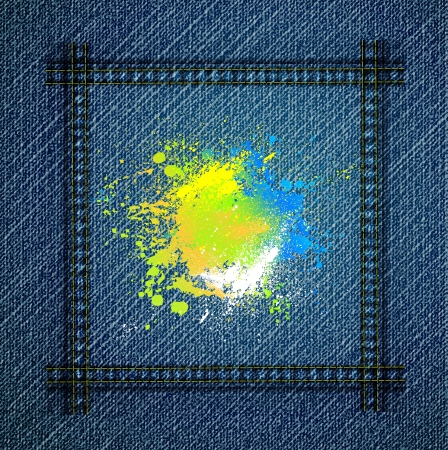 Jeans grunge Blue background  Vectorのイラスト素材