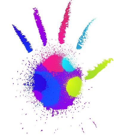 Abstract grunge hand  Vectorのイラスト素材