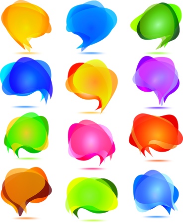 transparent bubbles for speechのイラスト素材