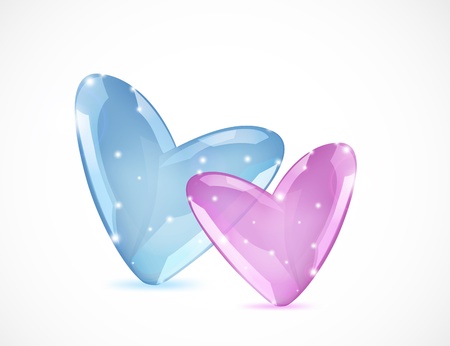 Bubbles Of Heart   のイラスト素材