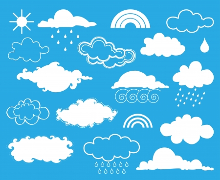 Elements of weather   setのイラスト素材