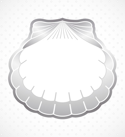 Frame made of pearl shells   のイラスト素材