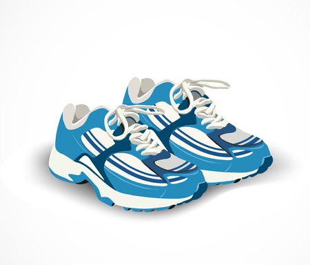 Sport shoes, sneakers  Vector illustrationのイラスト素材