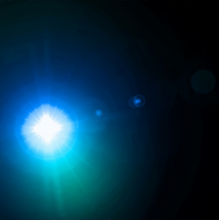 Light flare blue effect のイラスト素材