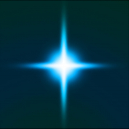 Bright blue star のイラスト素材