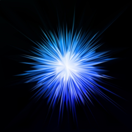 Abstract blue star のイラスト素材