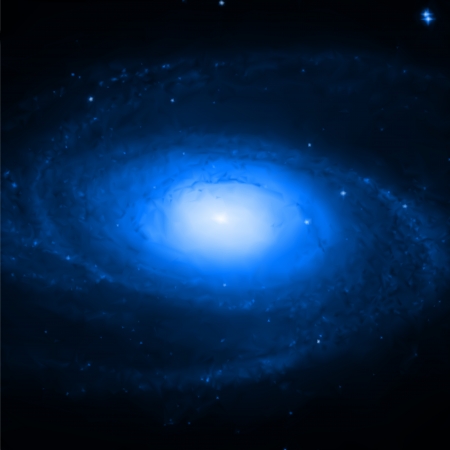Illustration of Spiral Galaxy. Vector backgroundのイラスト素材