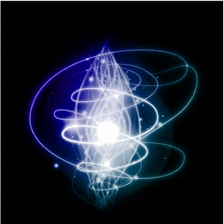 Abstract background with blue lines. Vector illustrationの写真素材