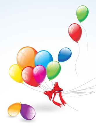 Colorful Balloons With Others balloons In The sky. Vectorの写真素材
