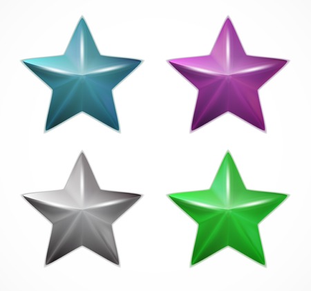 Set colorful stars. のイラスト素材