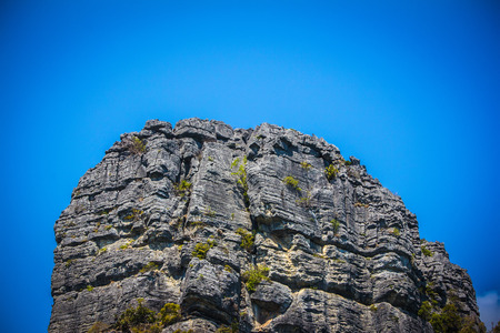 Limestone rock on the sky. Thailandの写真素材