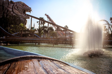 Attraction at Dream World in Bangkokの写真素材