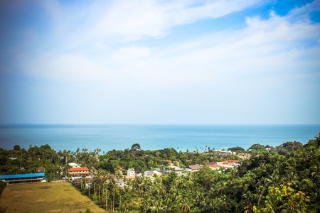  Tropical island with resorts Koh Samui, Thailandの写真素材