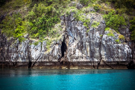 limestone island of the Andaman Seaの写真素材
