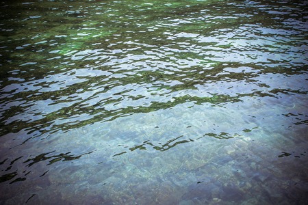 Blue azure Water Surface Textureの写真素材