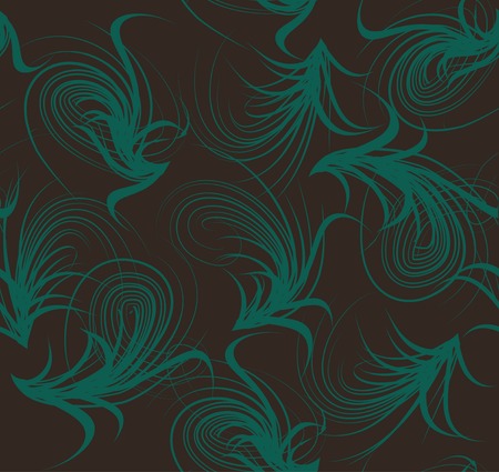 Floral seamless pattern. Vector blue and brown colorsのイラスト素材