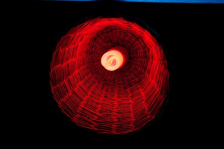 illuminated orange lampの写真素材