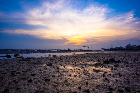 Beautiful sunset in Koh Samui, Thailandの写真素材