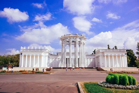 The main pavilion ENEA park in Moscow. Russiaのeditorial素材