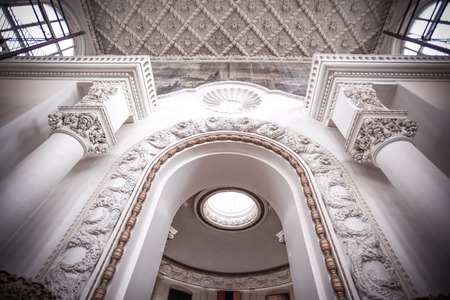 Interior antique roof in Moscow buildingのeditorial素材