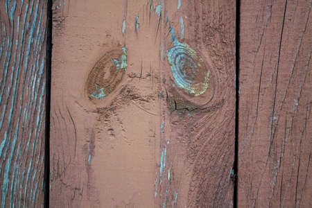 Old wooden planks with peeling paint. Background and texture.の写真素材