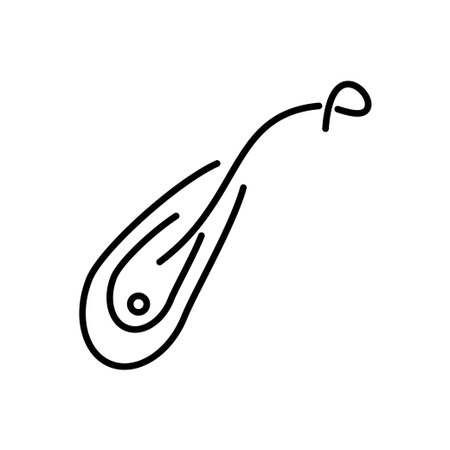 Bacteria and germs  icon in thin line styleのイラスト素材