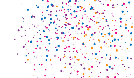 Background of splash dot, chaotic circles. Vector illustrationのイラスト素材