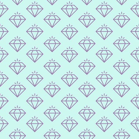 Vector seamless pattern with shiny diamonds.のイラスト素材