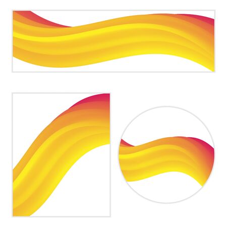 Modern abstract covers set. Vector posters.のイラスト素材