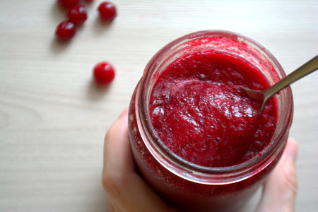 cranberry smoothiesの写真素材