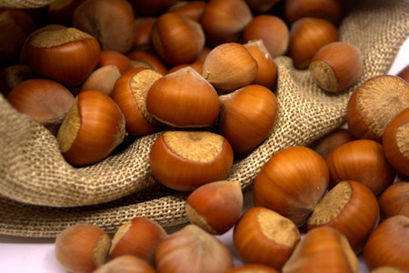 hazelnuts in a bag