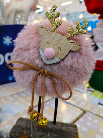 soft christmas toys on saleの写真素材
