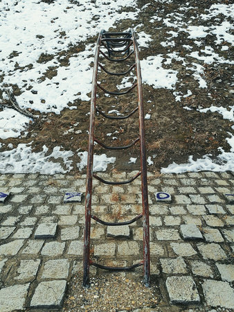Top view of the bridge in the playgroundの素材