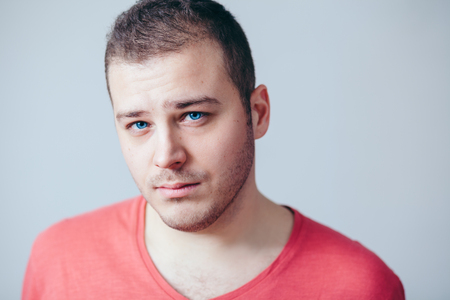 Sad Young Manの写真素材