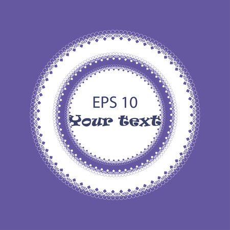 Indigo circular ornament or serviette. Vector illustration for greeting cards, invitations, and other printing and web projects.のイラスト素材