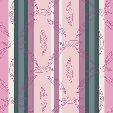 Seamless Trendy Pattern design withleafsのイラスト素材