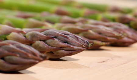 Healthy green asparagus  の写真素材