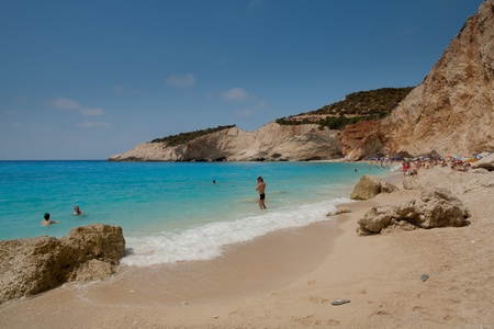 Porto Katsiki beach Greeceのeditorial素材