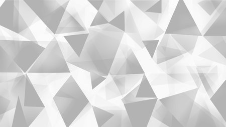 Dynamic Gray and White Geometric Triangle Backgroundの写真素材