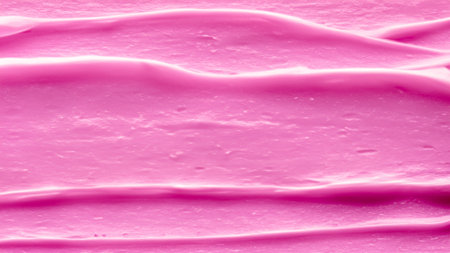 Smooth Pink Cream Texture Background with Soft Wavesの写真素材
