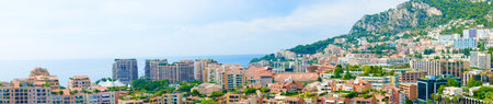 Panorama of the city of Monte Carlo  in Monaco.の写真素材