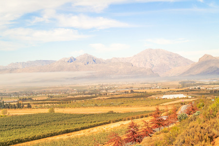 The Gydo Pass, well known for the magnificent views over the valley below and for bird watchingの写真素材