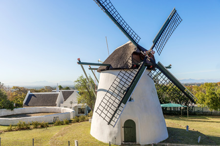 Mostert's Mill, Mowbray, Cape Town.  Mostert's Mill is a historic windmill in Mowbray, Cape Town, South Africa. It was built in 1796 and is the oldest surviving, and only complete, windmill in South Africa.のeditorial素材