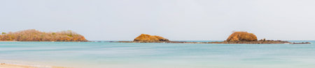 Coast line at the beach at Plyita Resort near Plya Venao in Panama